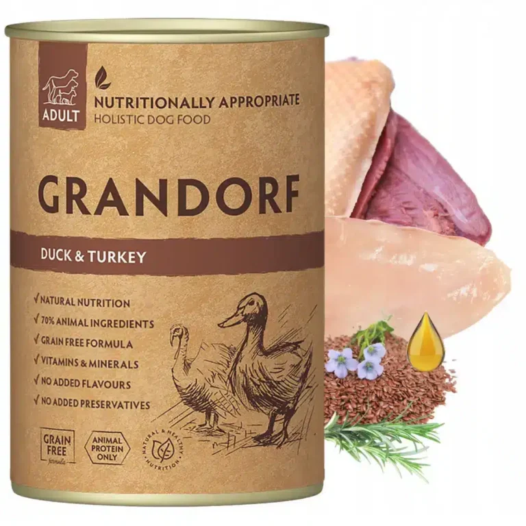 Вологий корм Grandorf Duck & Turkey з качкою та індичкою для собак, 400 г