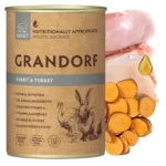 Вологий корм Grandorf Rabbit & Turkey з кроликом та індичкою для собак, 400 г