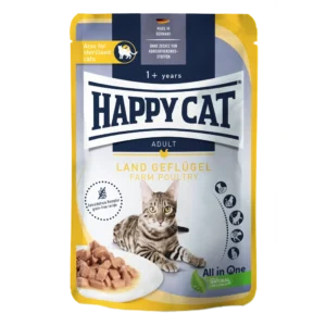 Вологий корм Happy Cat Culinary Land Geflügel з птицею для котів, 85 г