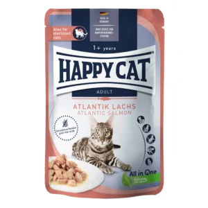 Вологий корм Happy Cat Culinary з атлантичним лососем для дорослих котів, 85 г