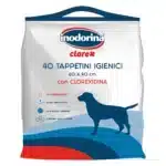 Пелюшки Inodorina Clorex Tappetini для собак, з хлоргексидином, 40 шт