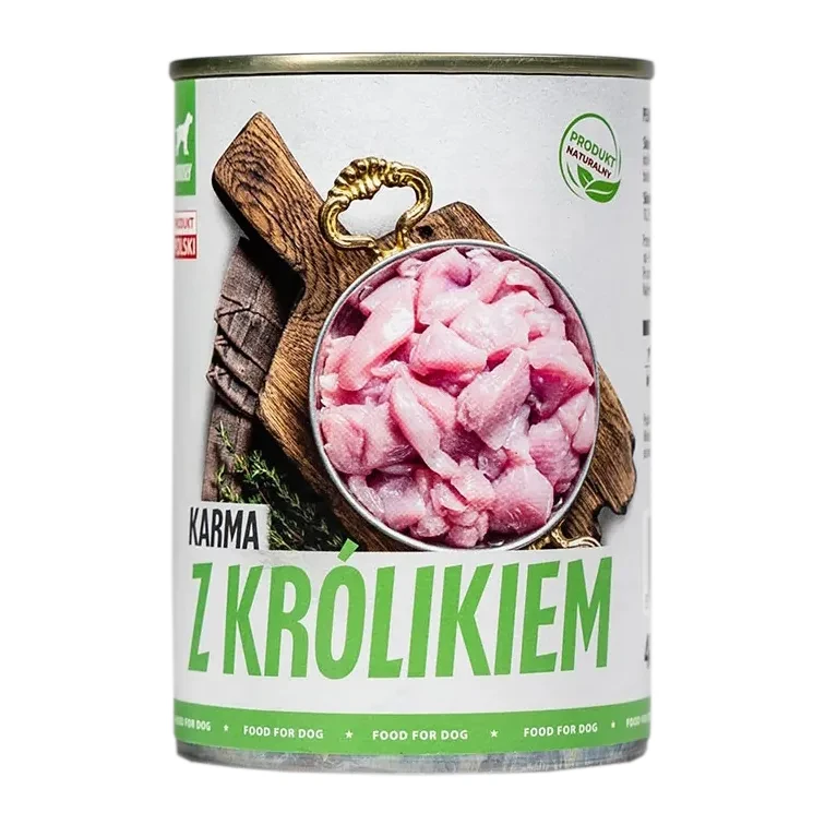 Вологий корм з кроликом для собак, 400 г