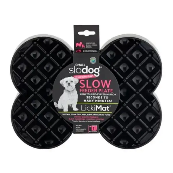 Килимок повільного харчування LickiMat Dog Small Slodog Black для малих собак