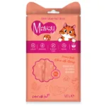 Ласощі Mavsy Creamy Lickable з лососем та креветками для котів, 5 шт по 15 г