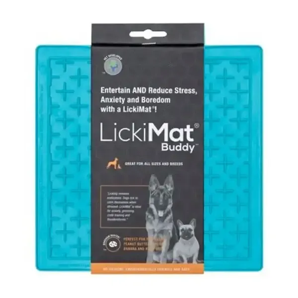 Килимок для повільного харчування собак LickiMat Buddy Turquoise бірюзовий