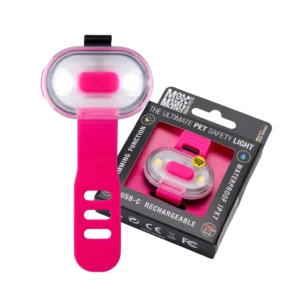 Ліхтарик Max & Molly Matrix Ultra LED Safety на нашийник для собак, рожевий