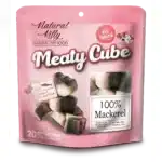 Ласощі для котів та собак Natural Kitty Meaty Cube 100% Mackerel у вигляді кубиків, скумбрія 60г