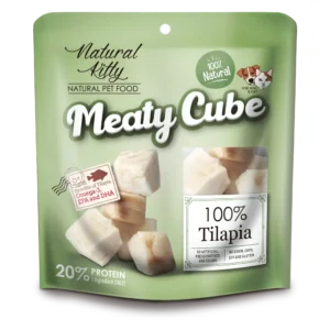 Ласощі Natural Kitty Meaty Cube кубики з тілапією для котів і собак, 50 г