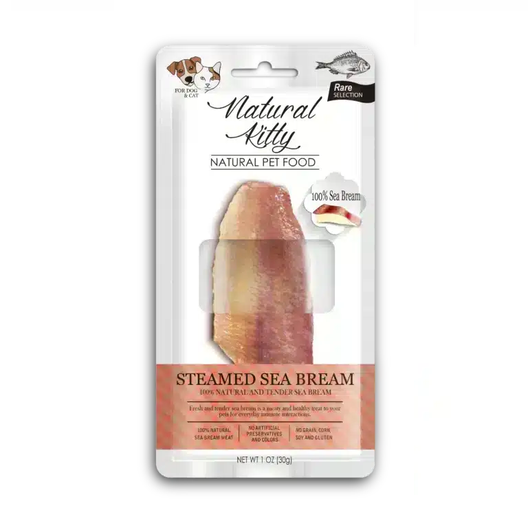Ласощі Natural Kitty Original Series з морським лящем на пару для котів і собак, 30 г