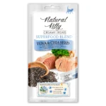 Крем-снек для котів зі смаком тунця та насіння чіа Natural Kitty Creamy Treats Tuna with Chia Seed, 4х12г
