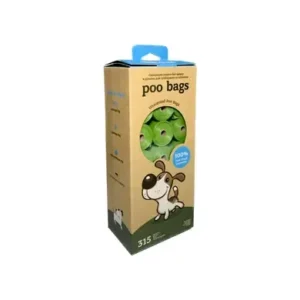 Біорозкладні пакети Poo Bags 315 шт (21 рулон по 15 пакетів), для собак
