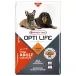 Сухий корм Opti Life Adult Digestion Mini з ягням та лососем для собак малих порід
