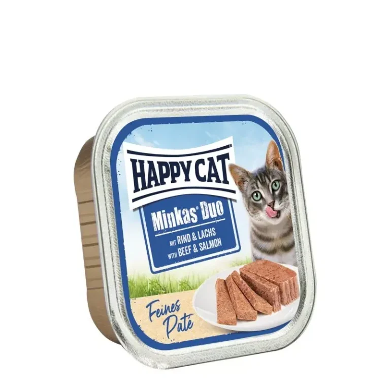 Паштет Happy Cat Duo з яловичиною і диким лососем для котів, 100 г