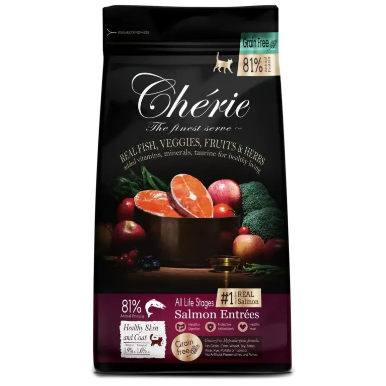 Сухий корм Cherie Healthy Skin & Coat беззерновий з лососем для котів усіх стадій життя