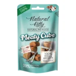 Ласощі для котів та собак Natural Kitty Meaty Cube 100%Tuna & Anchovy у вигляді кубиків, тунець та анчоуси 60г