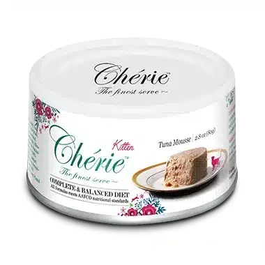 Вологий корм Cherie Complete & Balanced мус з тунцем для кошенят, 80 г