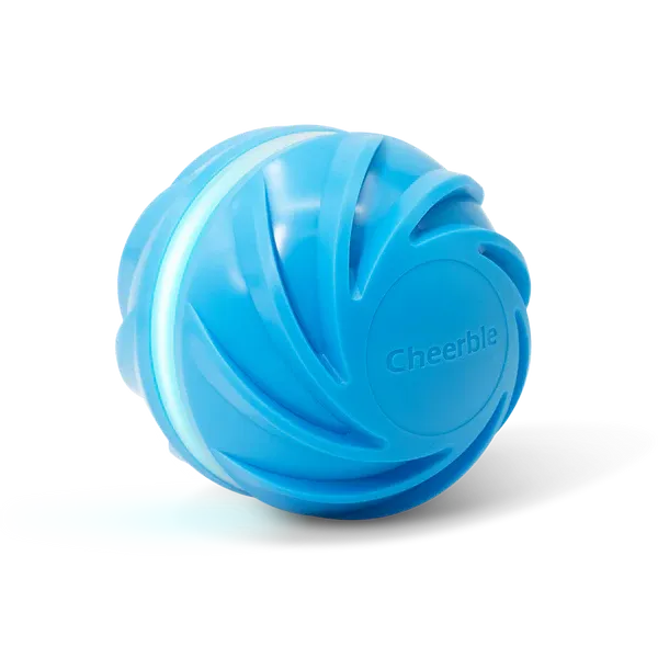 Інтерактивний м'яч для собак Cheerble Wicked Blue Ball Cyclone синій