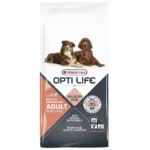 Сухий  корм для собак середніх і великих порід Opti Life Adult Skin CareMedium & Maxi з лососем, 12,5 кг