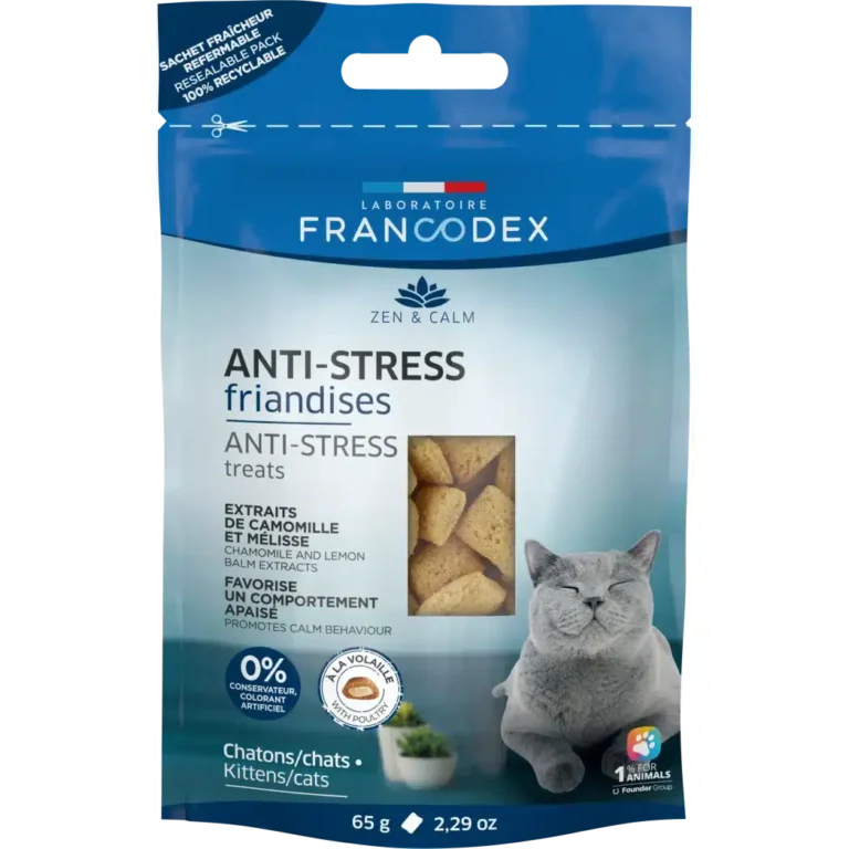 Заспокійливі ласощі Laboratoire Francodex Anti-Stress для котів, 65 г