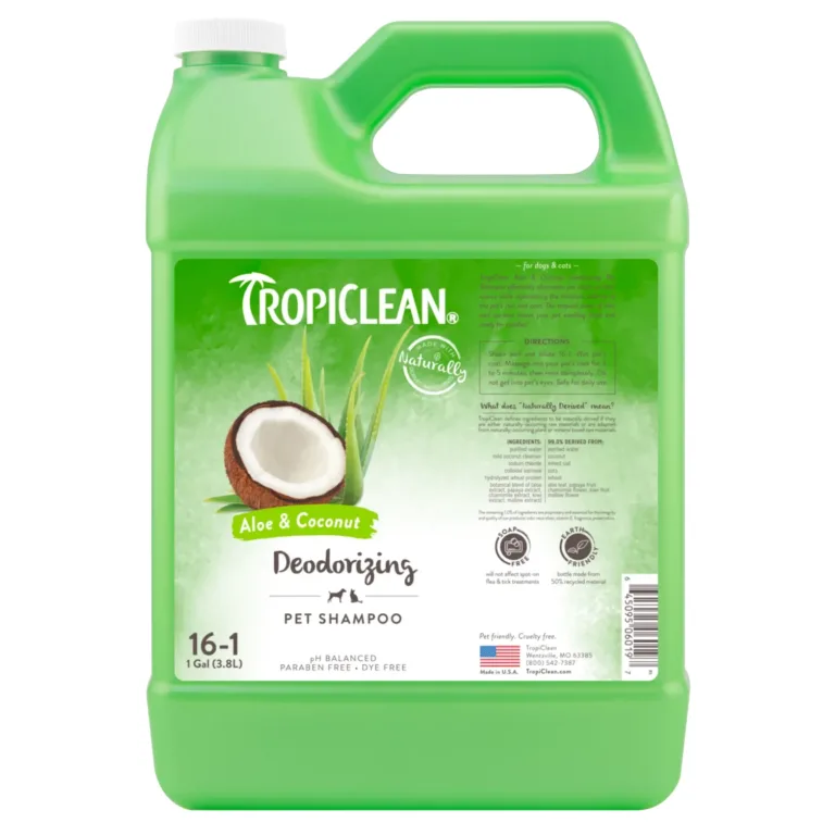 Шампунь Tropiclean алое-кокос для собак та котів