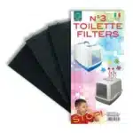 Комплект фільтрів для туалету Galaxy або Roto Toilet, 3 шт, 12х5,6 см