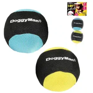 М'ячі DoggyMan Soft Ball S з наповнювачем для собак, 2 шт