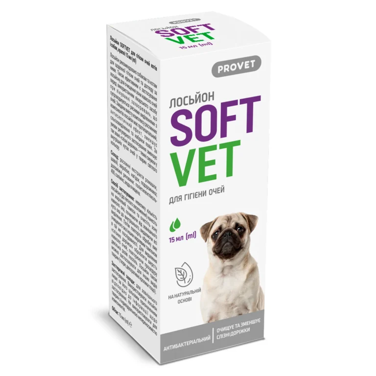 Лосьйон PROVET SOFTVET для гігієни очей котів і собак