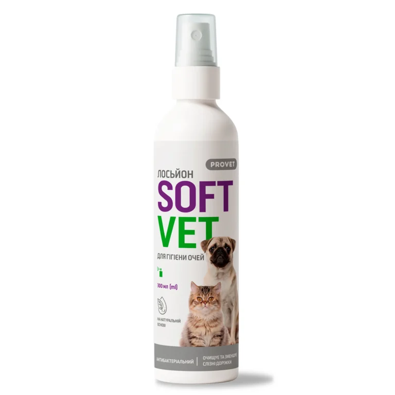 Лосьйон PROVET SOFTVET для гігієни очей котів і собак, 300 мл