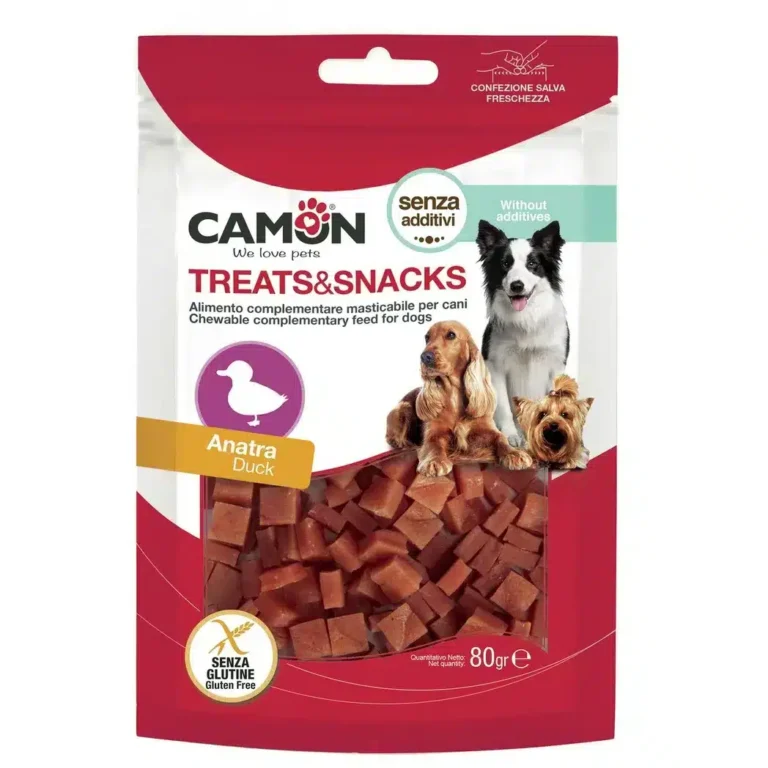 Снек для собак CAMON кубики з качки, 80 г