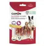 Ласощі Camon палички з яловичої шкіри з качкою для собак, 70 г