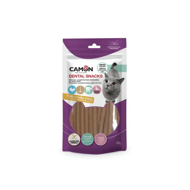 Ласощі Camon палички з курки зі смаком солоду для котів, 60 г