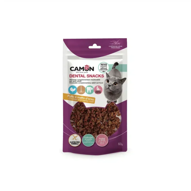 Ласощі Camon сердечка з курки зі смаком солоду для котів, 60 г
