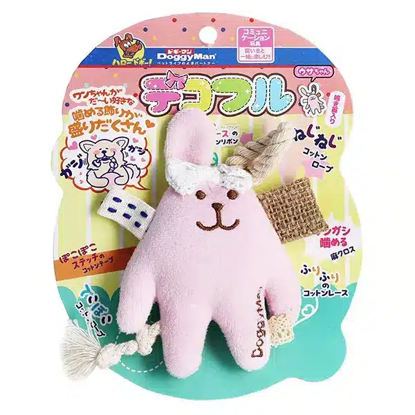 М'яка іграшка з пищалкою DoggyMan Fully Decorated Rabbit для собак
