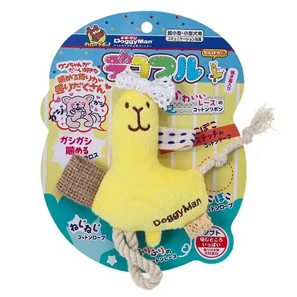 М'яка іграшка з пищалкою DoggyMan Fully Decorated Alpaca для собак