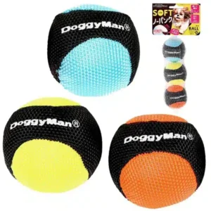М'ячі DoggyMan Soft Ball SS з наповнювачем для собак, 3 шт