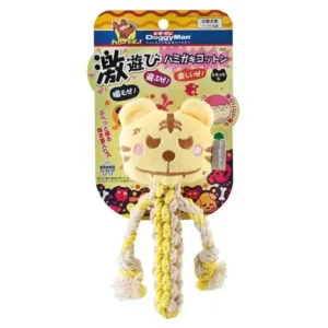 Іграшка DoggyMan Cotton Tiger з пищалкою для собак, розмір SS