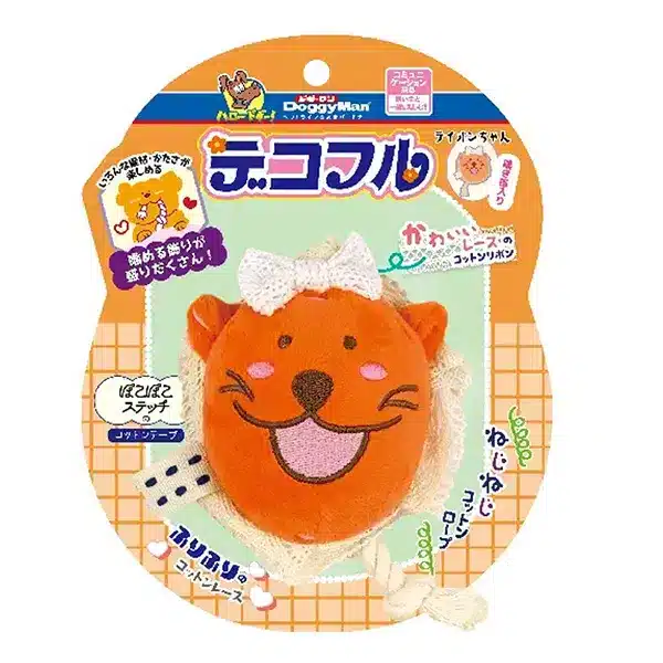 М'яка іграшка з пищалкою DoggyMan Decorated Lion для собак