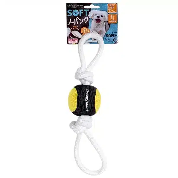 М'який м'яч з канатом DoggyMan Soft Ball Loop для собак