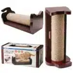 Кігтеточка стовпчик з каркасом CattyMan Scratching Rolling Post