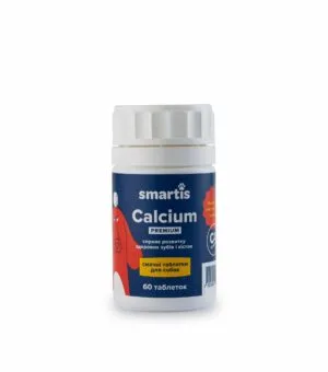 Харчова добавка Smartis Calcium з кальцієм та вітаміном D3 для собак, 60 таб