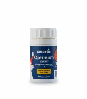Харчова добавка Smartis Optimum Premium із залізом для собак, 60 таб