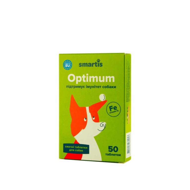 Харчова добавка Smartis Optimum із залізом для собак, 50 таб