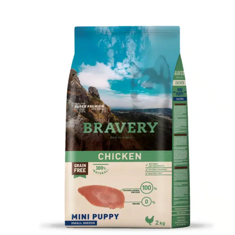 Сухий корм для цуценят малих порід BRAVERY з куркою