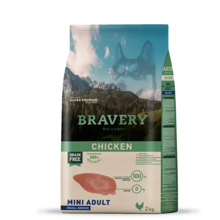 Сухий корм для дорослих собак малих порід BRAVERY з куркою
