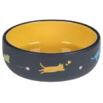 Керамічна миска Flamingo Rani Round для котів, 380 мл