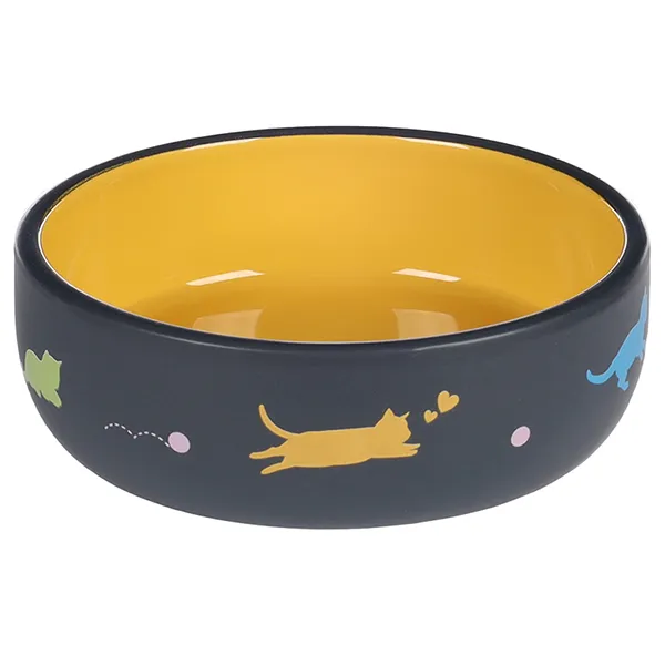 Керамічна миска Flamingo Rani Round для котів, 380 мл