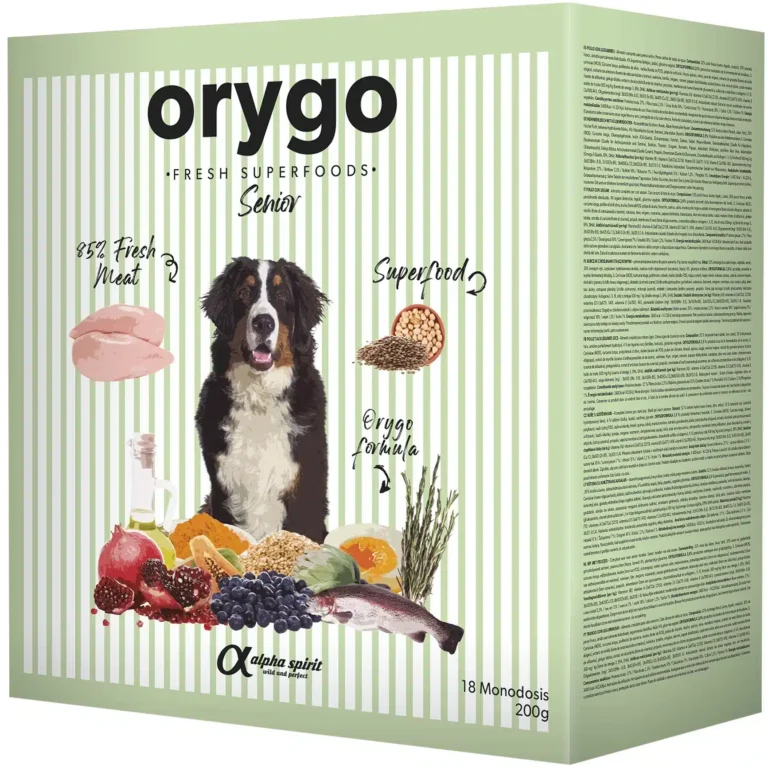 Напіввологий корм Orygo для літніх собак з куркою та бобовими, 3.6 кг