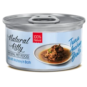 Вологий корм Natural Kitty з тунцем та анчоусами для котів, 80 г