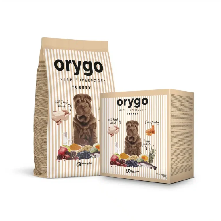 Напіввологий корм для дорослих собак всіх порід ORYGO з індичкою та гарбузом