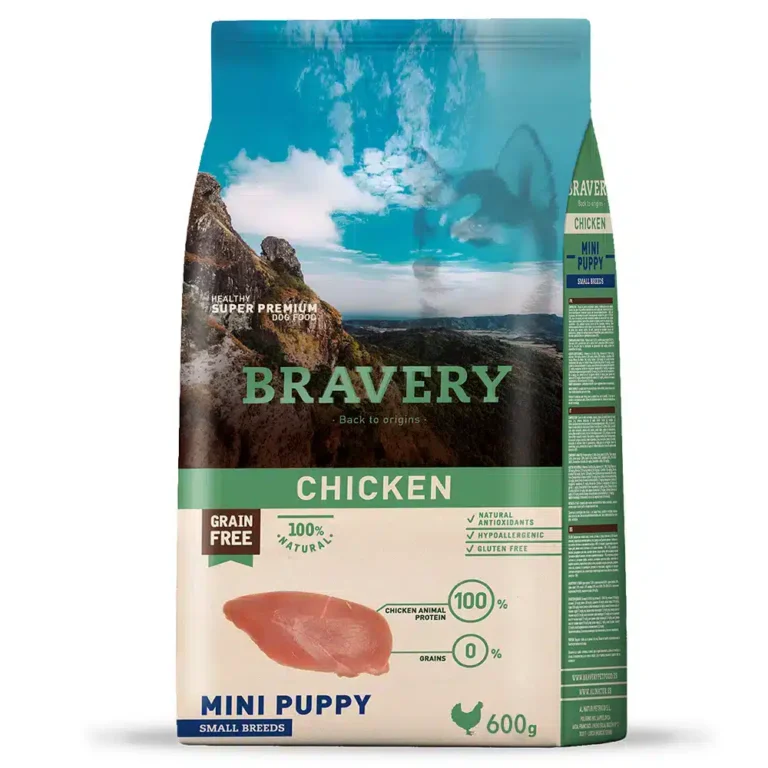 Сухий корм BRAVERY для цуценят малих порід з куркою